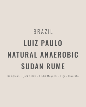 Brazil - Luiz Paulo Natural Anaerobic Sudan Rume